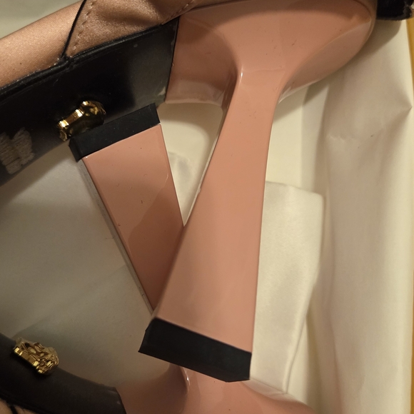 Versace Pink Embellished Medusa Women's Shoes - Brand NEW - Picture 5 of 13